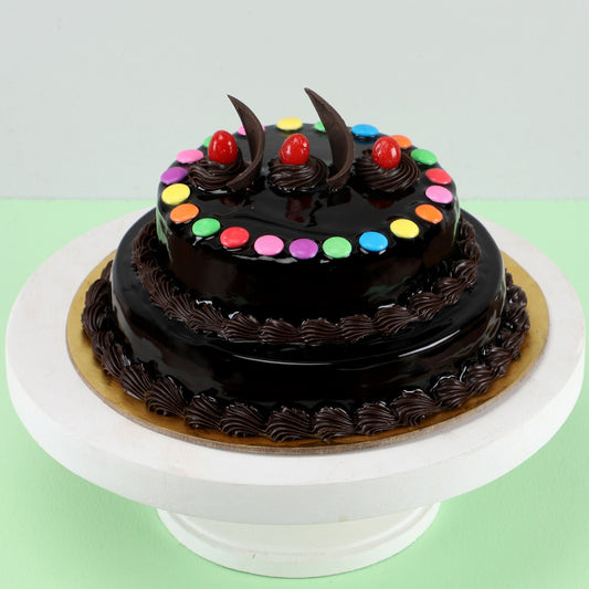 2 Tier Gems Truffle Cake