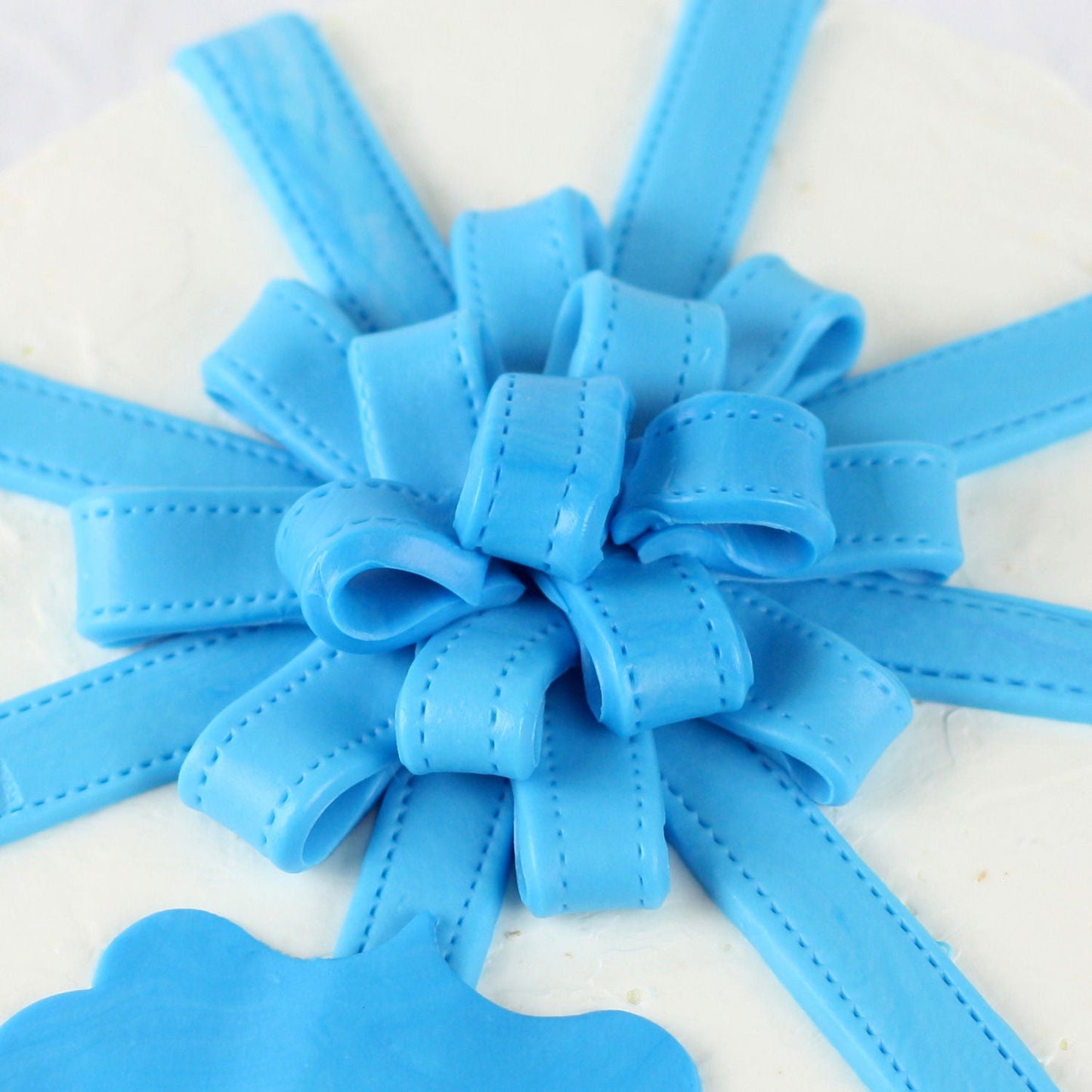 Blue Gift Packing Chocolate Cake