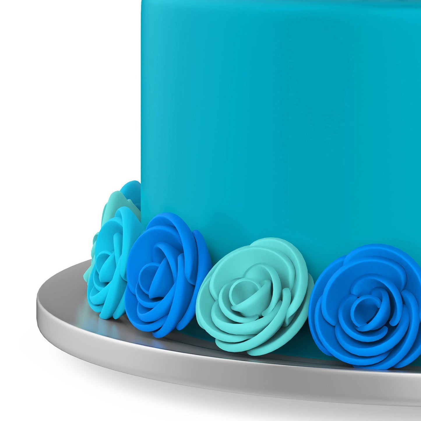 Blue Truffle Fondant Cake
