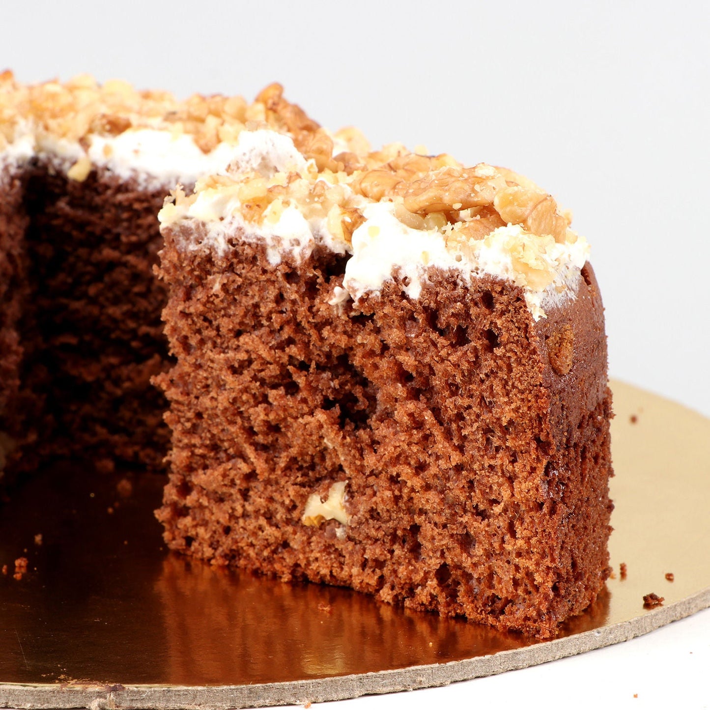 Choco Walnut Cheesecake Cake