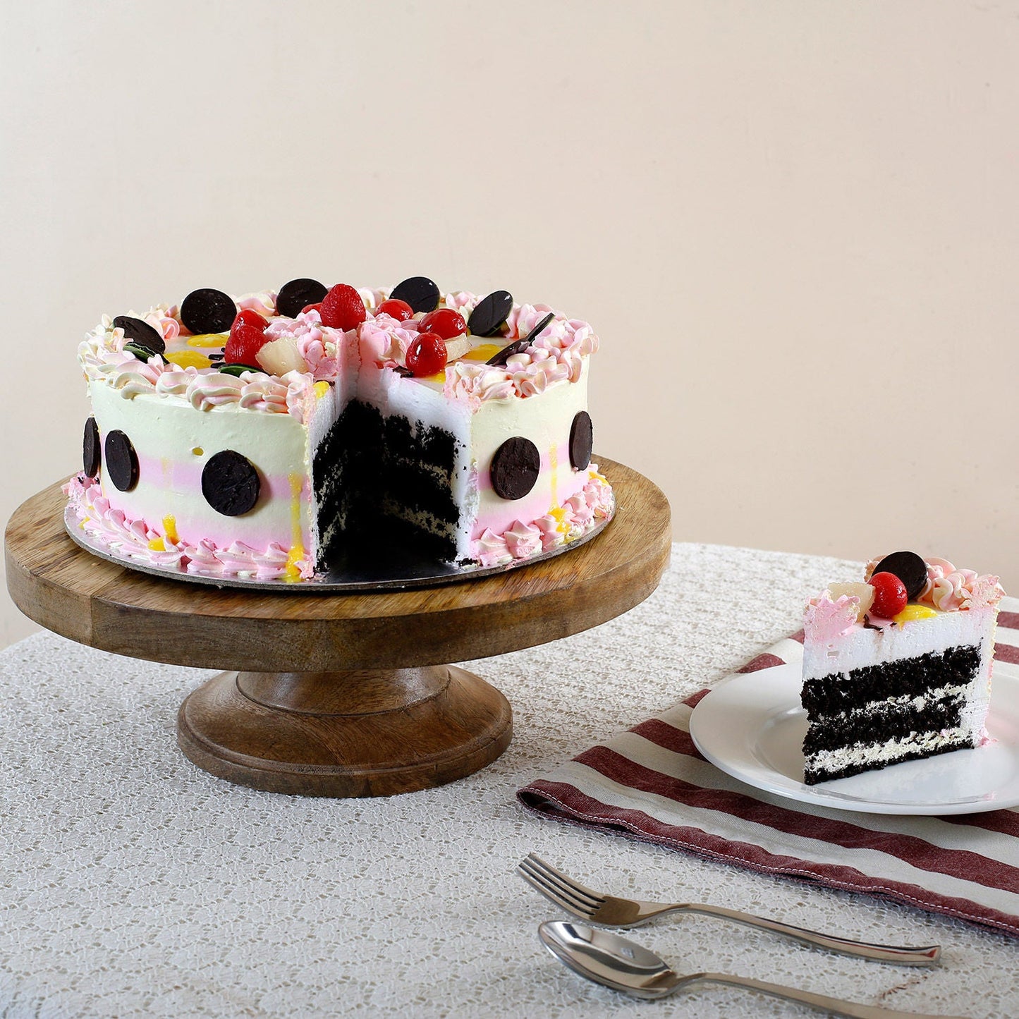 Colourful Cream Cake