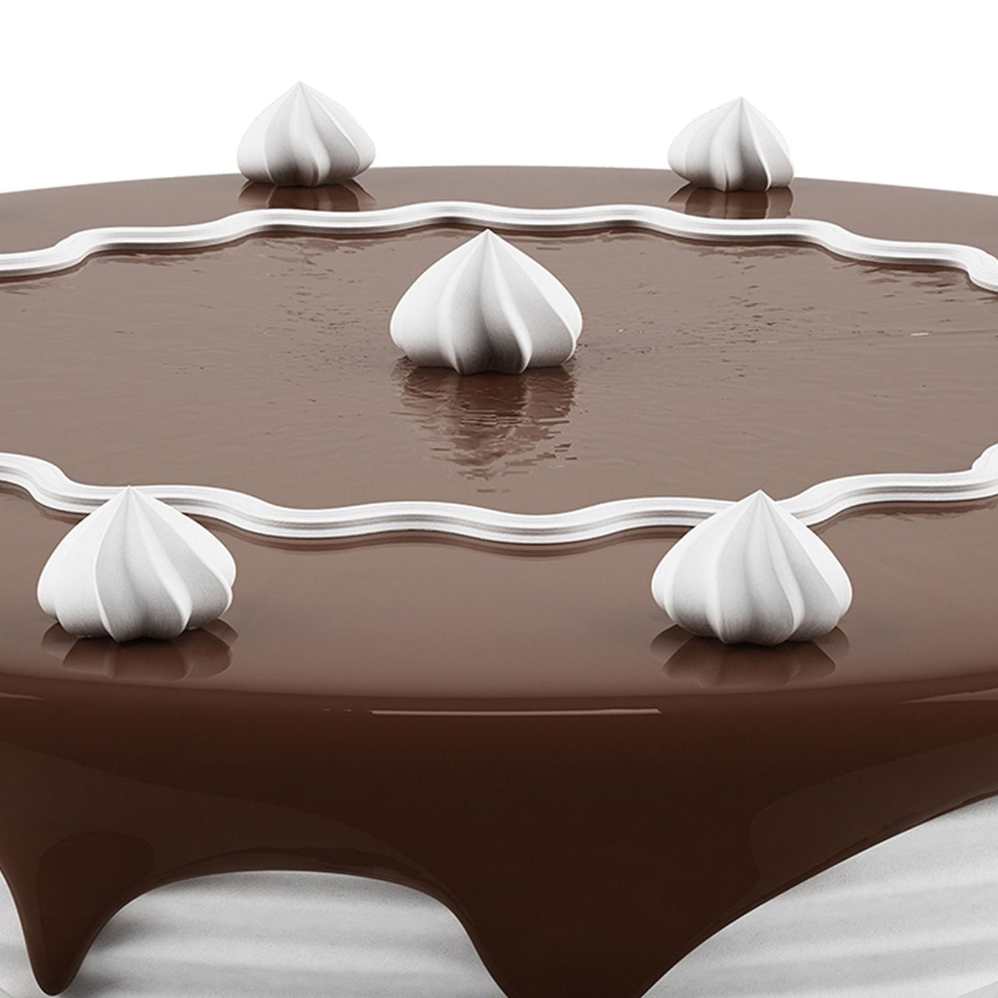 White Cream Choco Cake