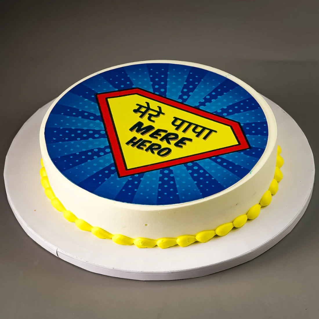 Fathers Day Pineapple Photo Cake