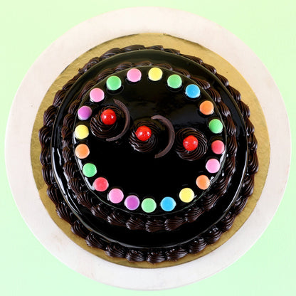 2 Tier Gems Truffle Cake