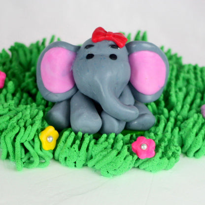 6 Layer Cute Elephant Chocolate Cake