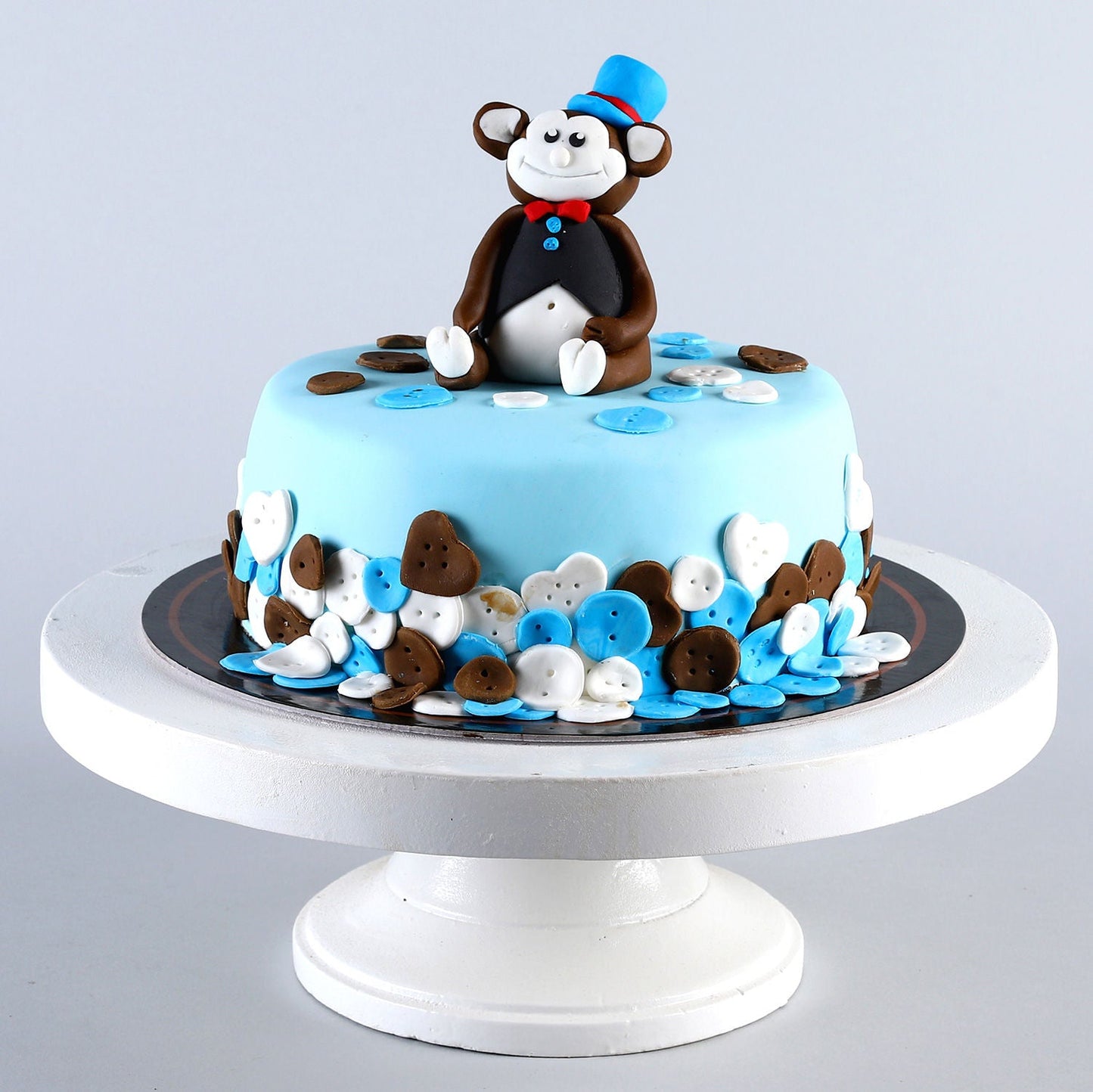 Adorable Monkey Chocolate Truffle Cake