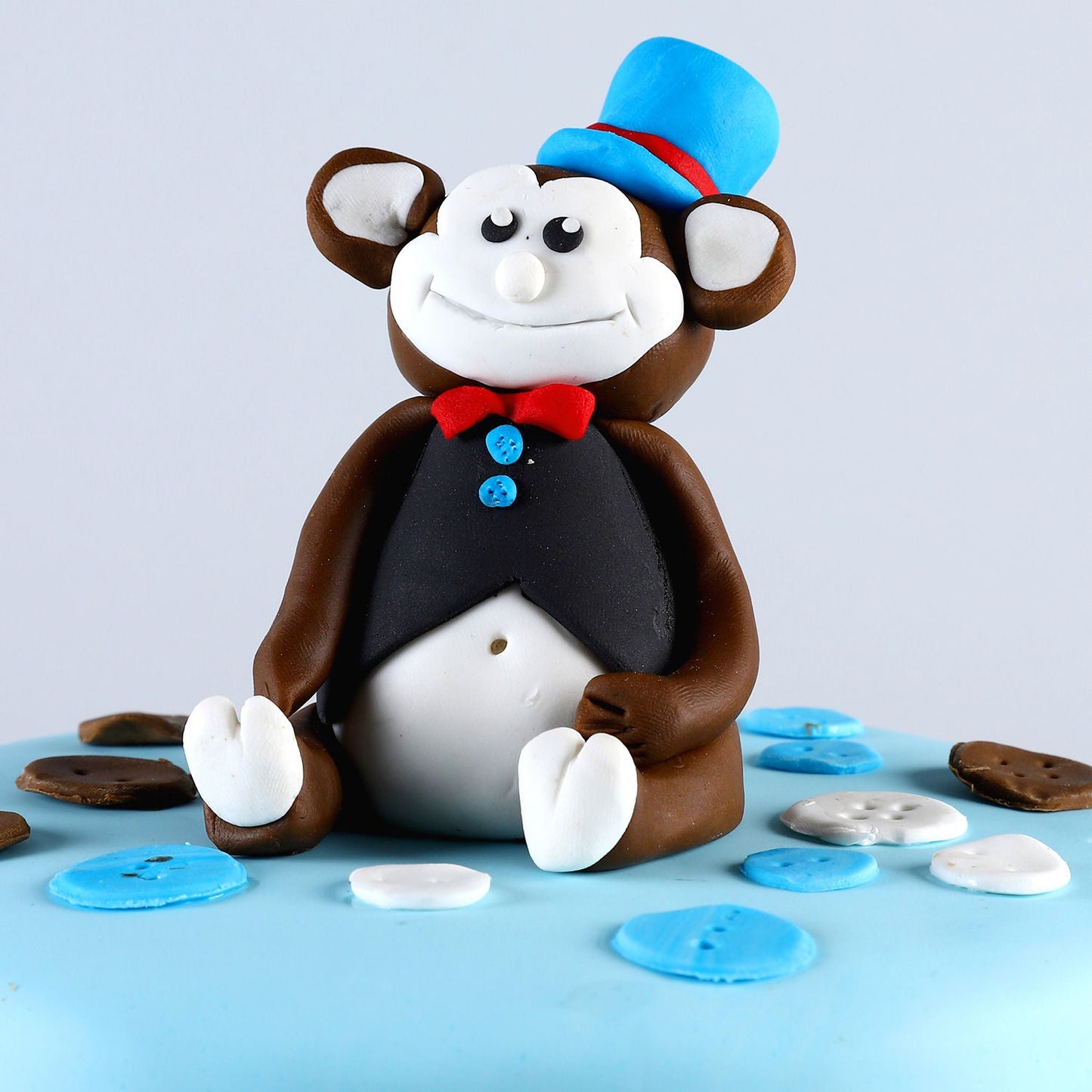 Adorable Monkey Chocolate Truffle Cake