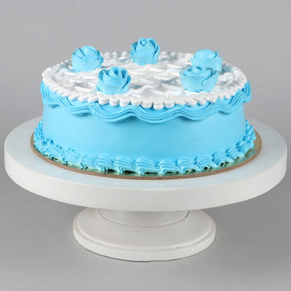 Blue Roses Chocolate Cake