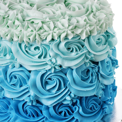 Blue Roses Designer Cake