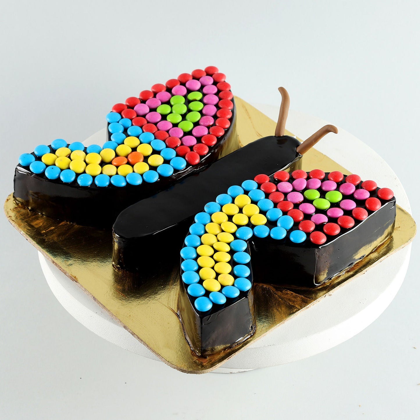 Butterfly Gems Truffle Cake