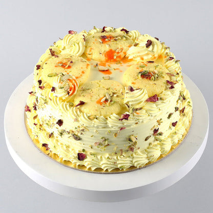 Butterscotch Cake With Rasmalai