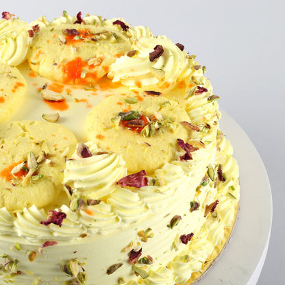 Butterscotch Cake With Rasmalai