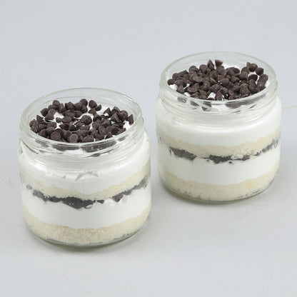 Choco Vanilla Cream Cake Jar