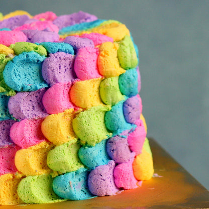 Colourful Cream Chocolate Cake
