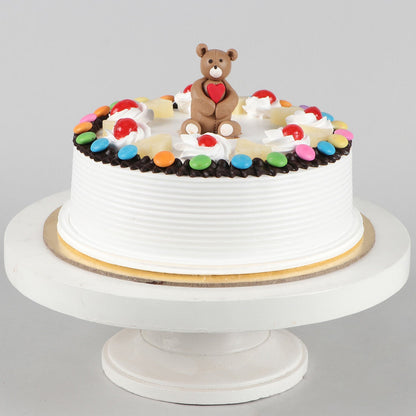 Colourful Topping Fondant Pineapple Cake