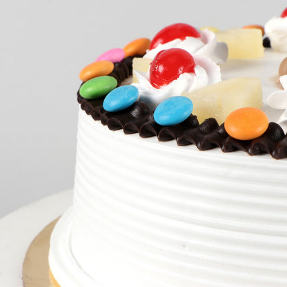 Colourful Topping Fondant Pineapple Cake