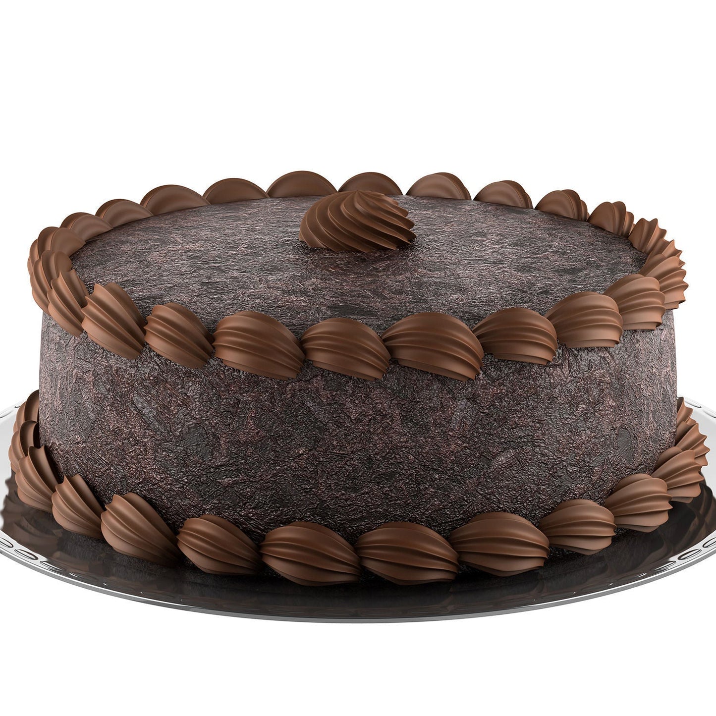 Cream Swirl Truffle Cake