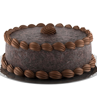 Cream Swirl Truffle Cake
