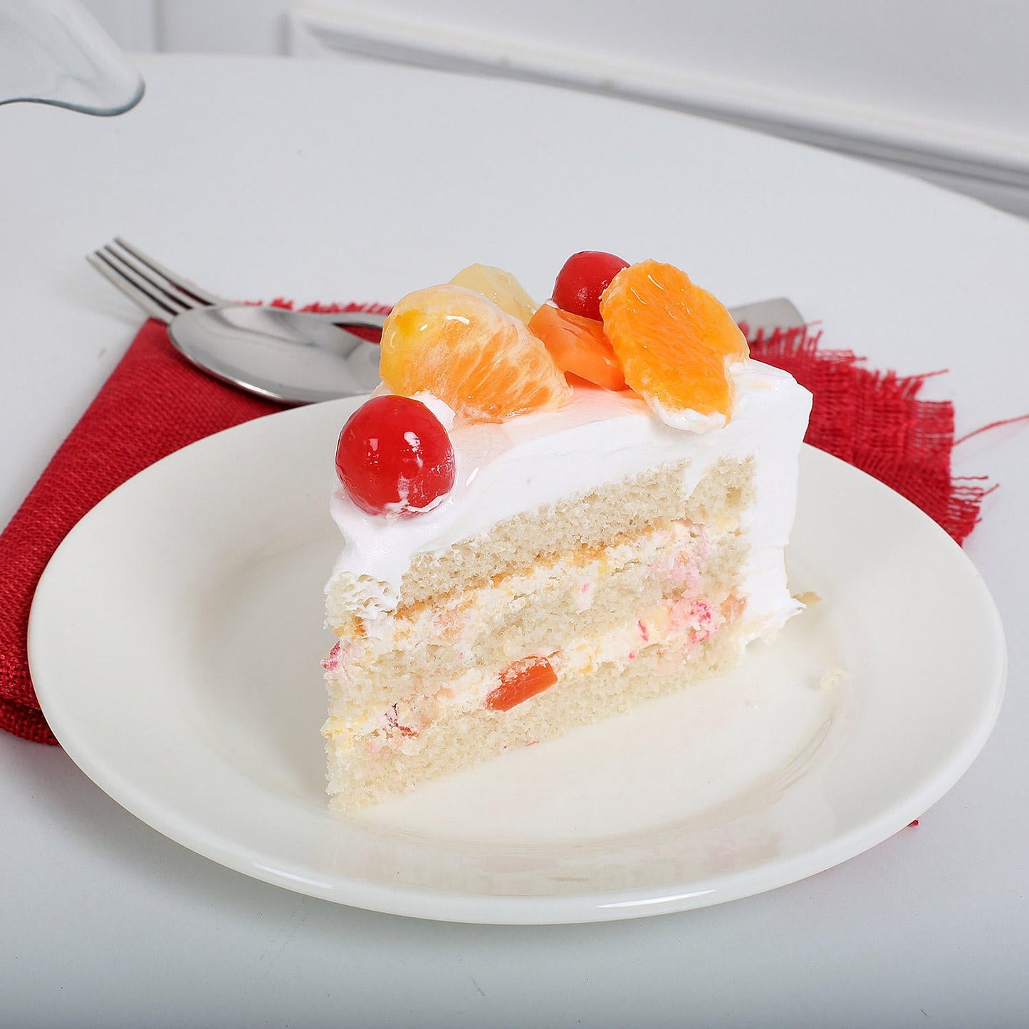 Creamy Vanilla Fruit Cake