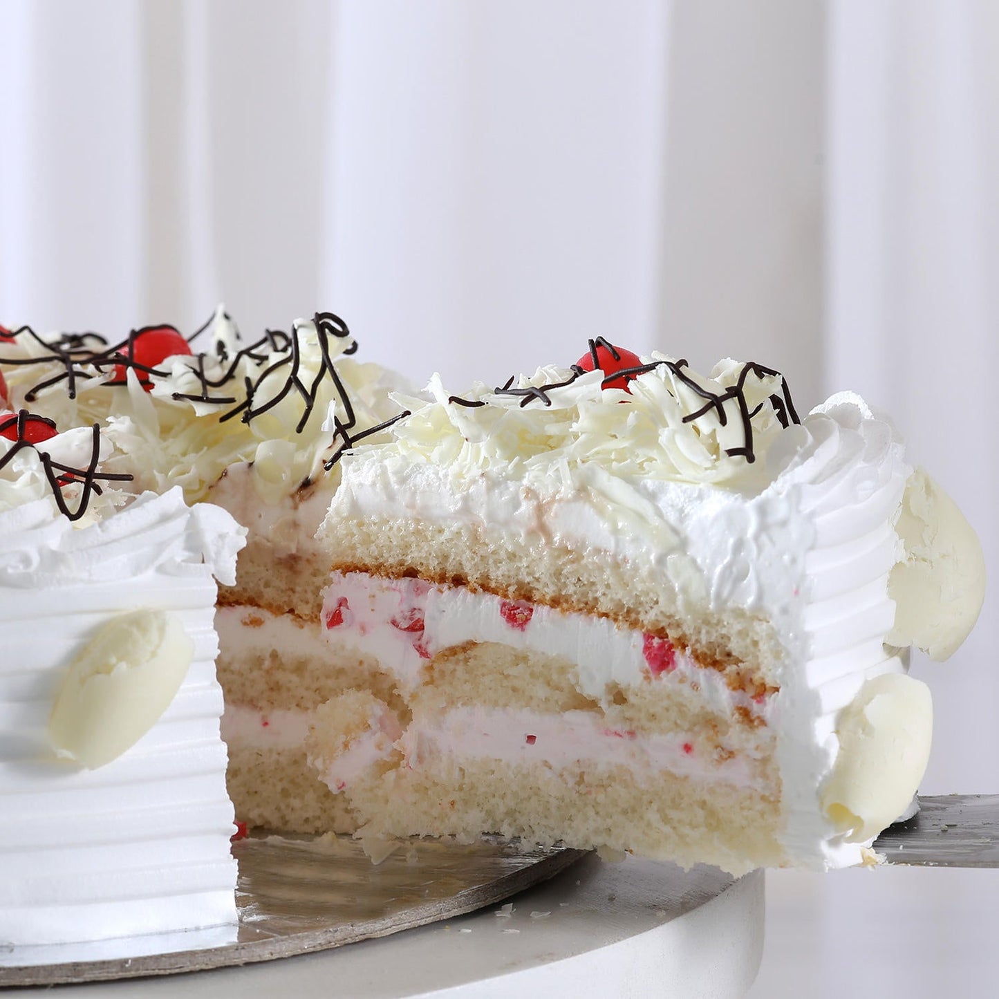 Decadent White Forest Cake
