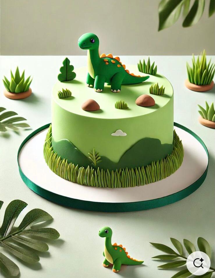 Dinosaur Theme Cake