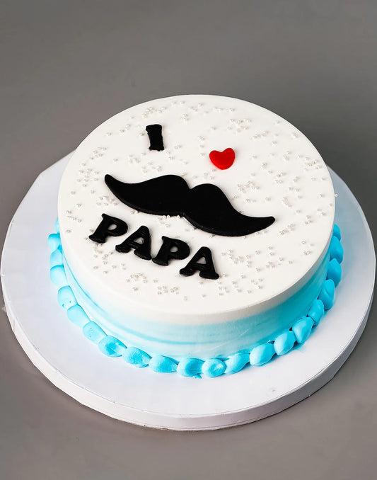 Moustache Fathers Day Bento Cake